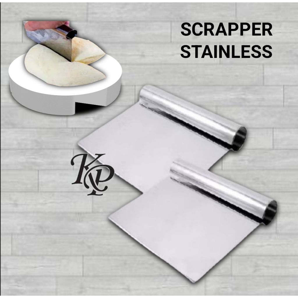 Scrapper Kue Stainless / Scrapper Kue Kape Ukuran 15cm
