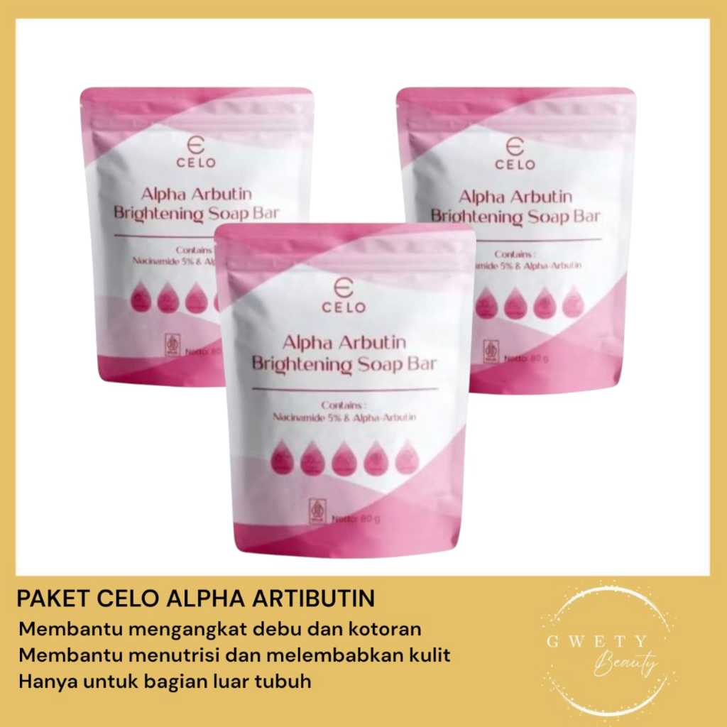 CELO ALPHA ARBUTIN BRIGHTENING SOAP - CELO SABUN ALPHA ARBUTIN BRIGHTENING SOAP BAR