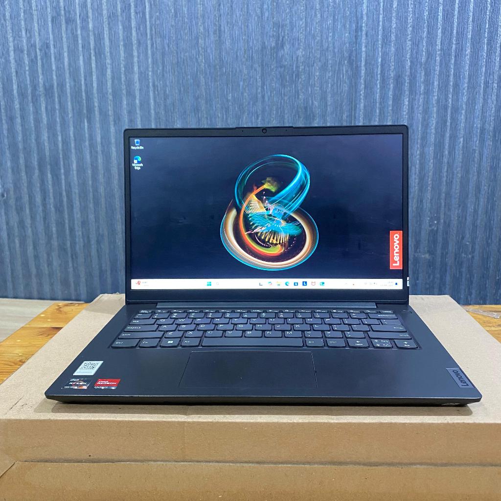 Laptop Lenovo V14 G2 82KC, Amd Ryzen 3 - 5300U, Ram 8Gb / 256Gb, Black, BERGARANSI