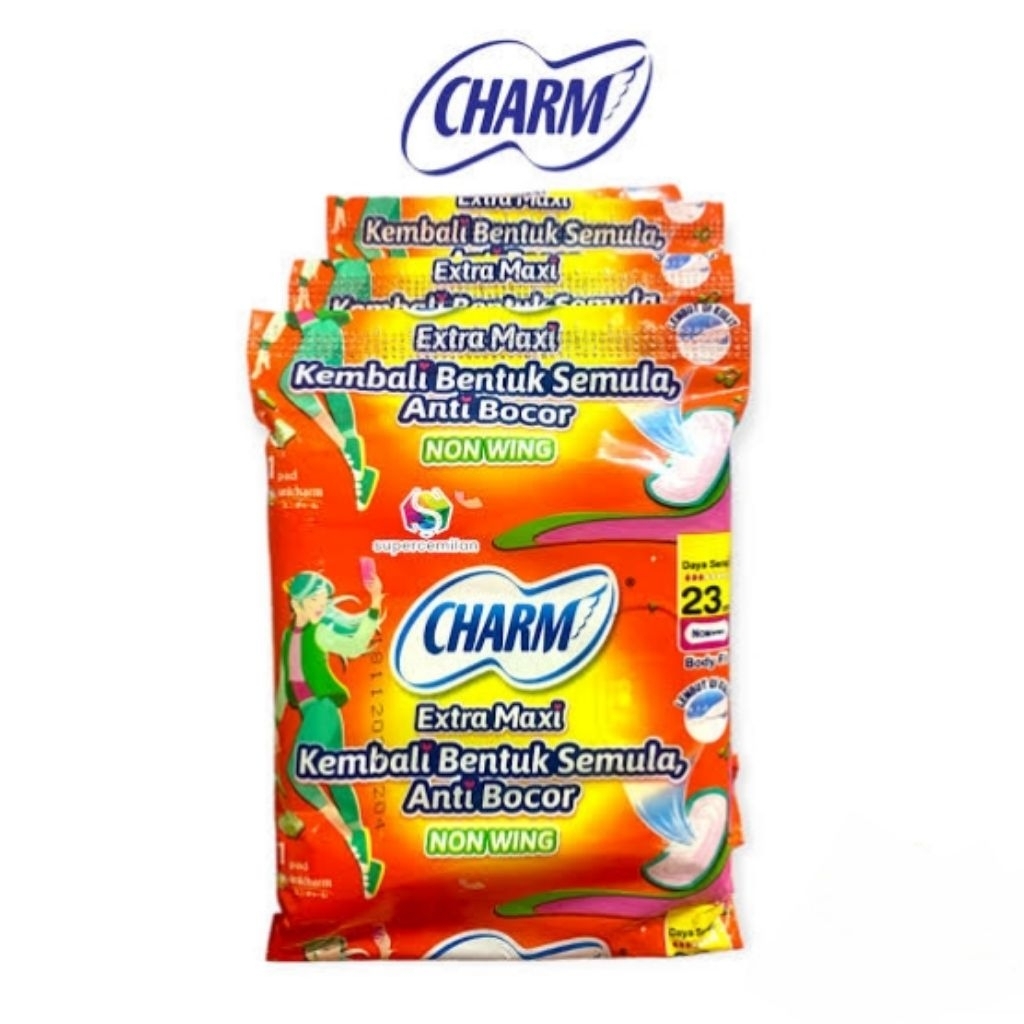 Pembalut Renceng Charm Body Fit Non Wing