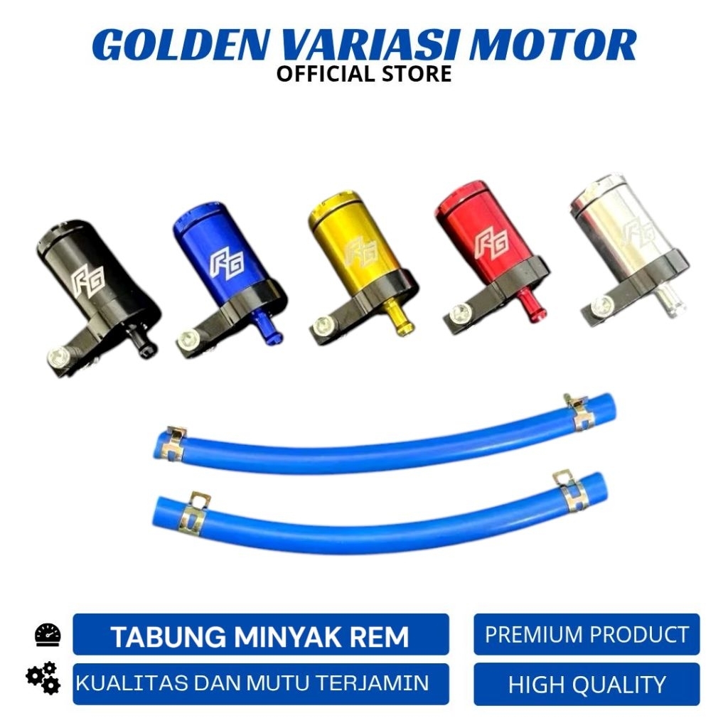 Tabung Minyak Rem Variasi Atas Tabung Oil + Selang Breket Tabung Minyak Rem Plug And Play Universal 