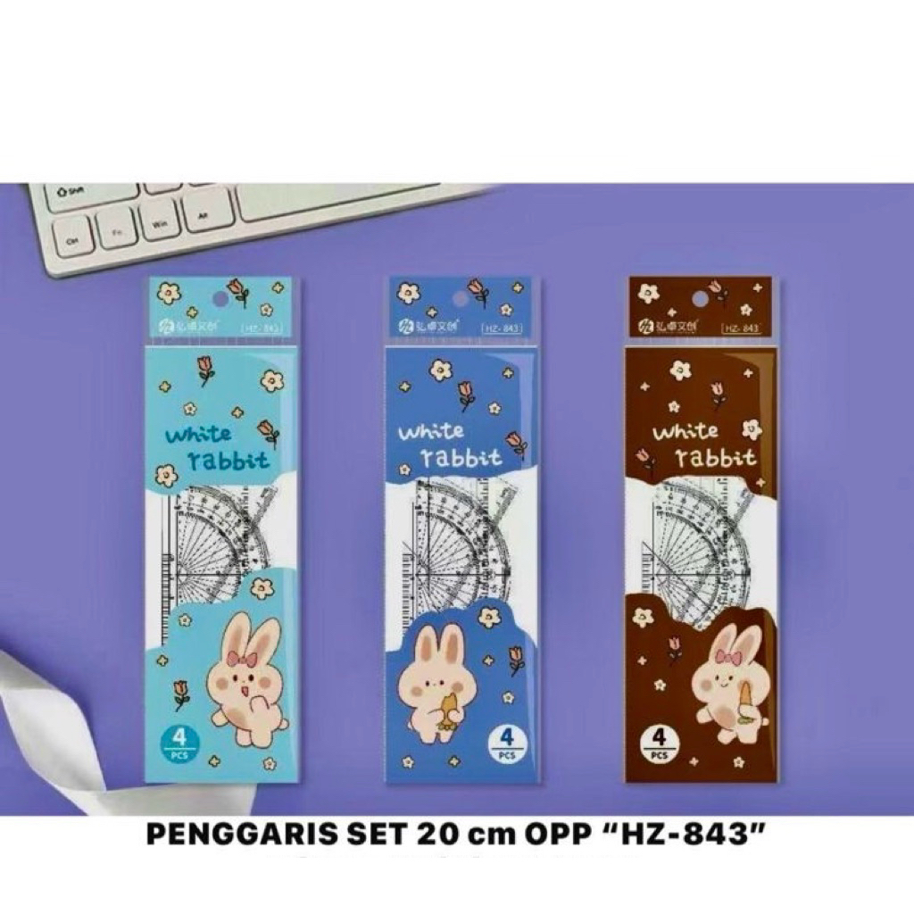 

Penggaris Set 4 in 1 Karakter PLASTIC Fancy Lucu