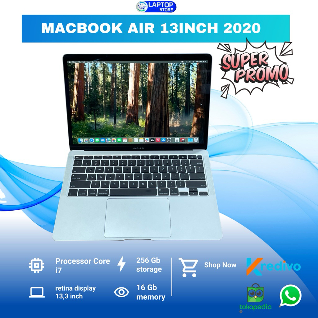 MacBook Air Retina 13 inchi 2020 Core i7 Ram 16GB Ssd 256gb - 512gb