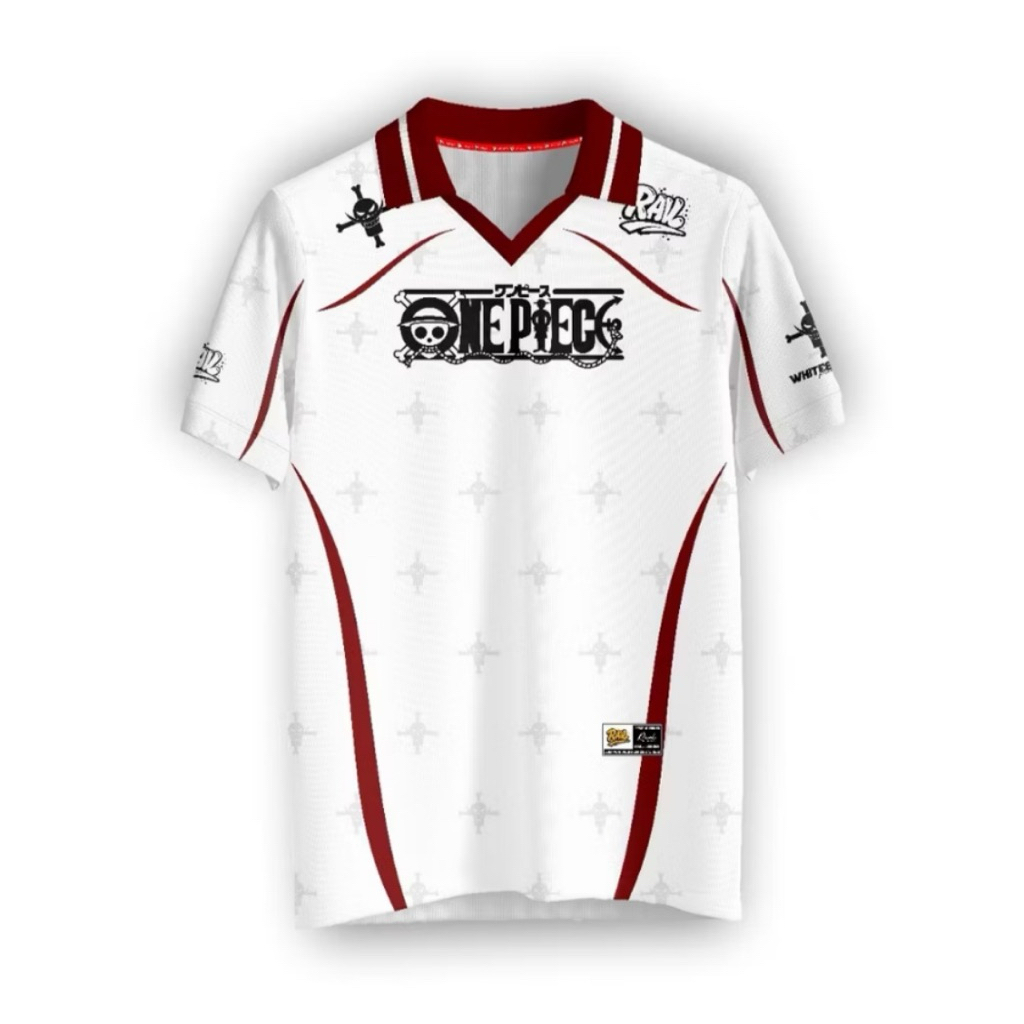 JERSEY KAOS ONE PIECE WHITEBEARDS - JERSEY RETRO - JERSEY RETRO KOREA