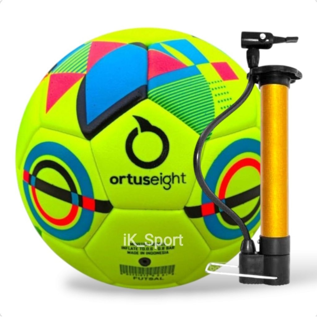 Bola Futsal ORTUSEIGHT MEMPIS Asli Jahit . Bola Futsal Size 4 Free Pompa