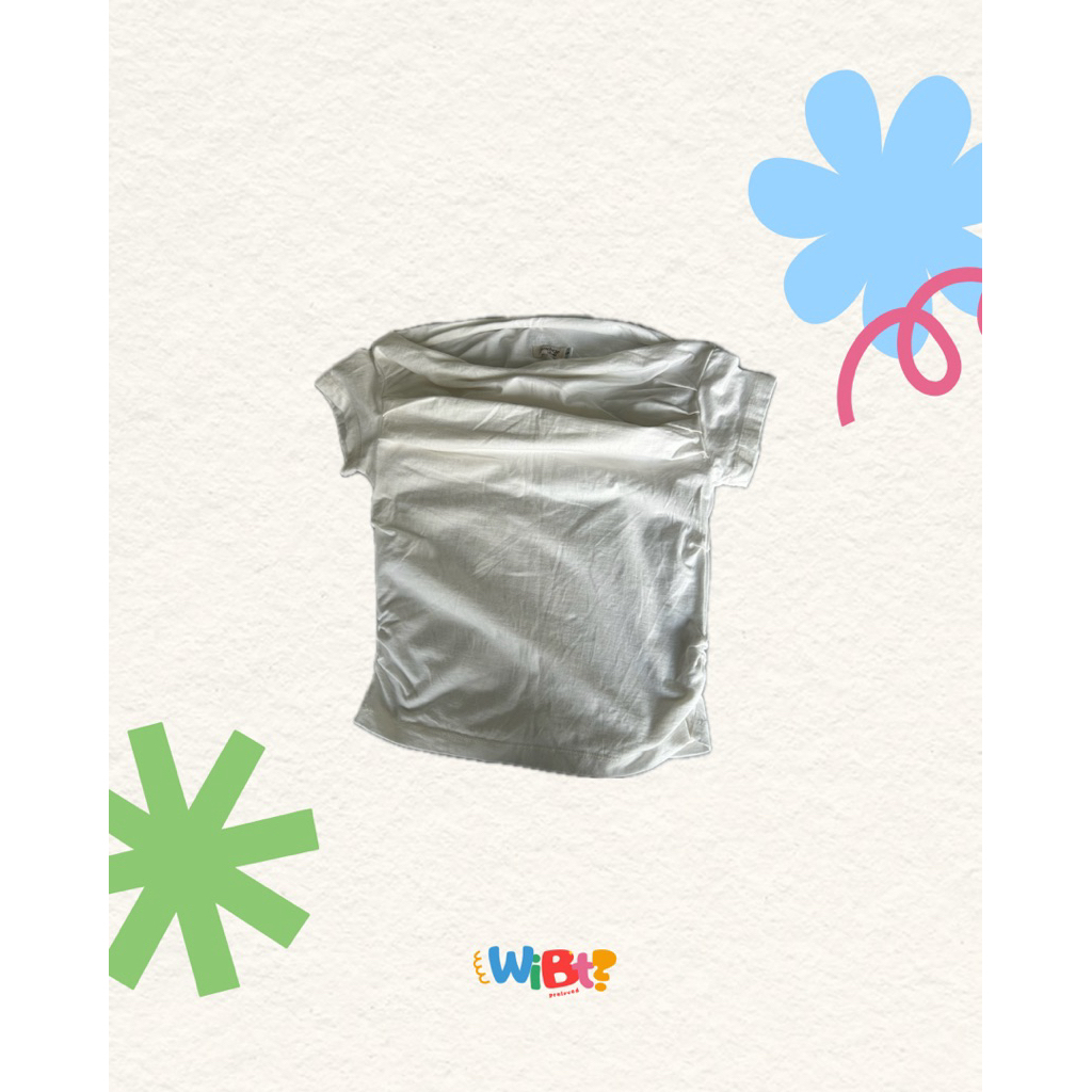 aesthete your life off-shoulder shirt