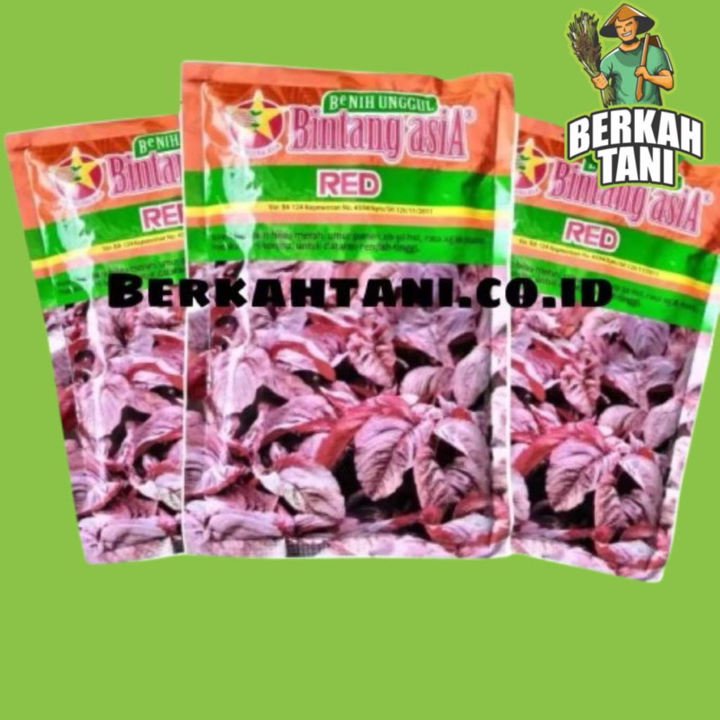Red 500gr Benih Bayam Merah Bintang Asia Mira