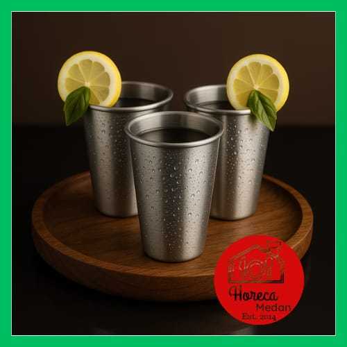 Gelas Stainless 10cm / Gelas Minum Stainless / Gelas Cocktail Stainless