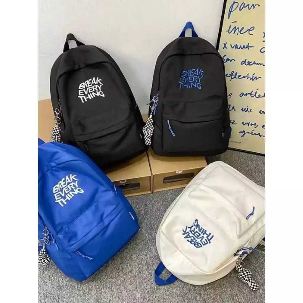 tas ransel motif break evrythnk tas buat anak sd/smp kece bisa couple
