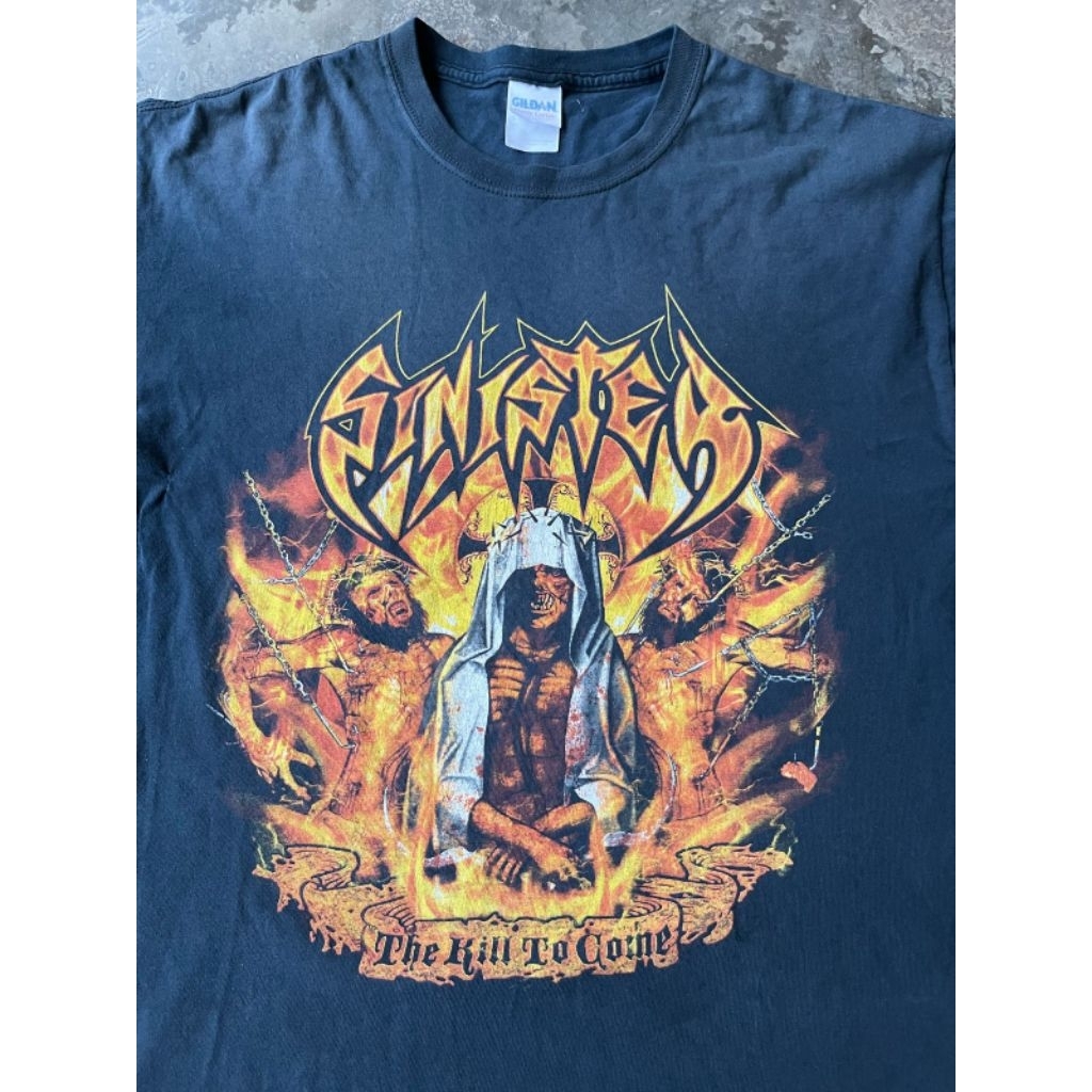 Kaos band vintage sinister second