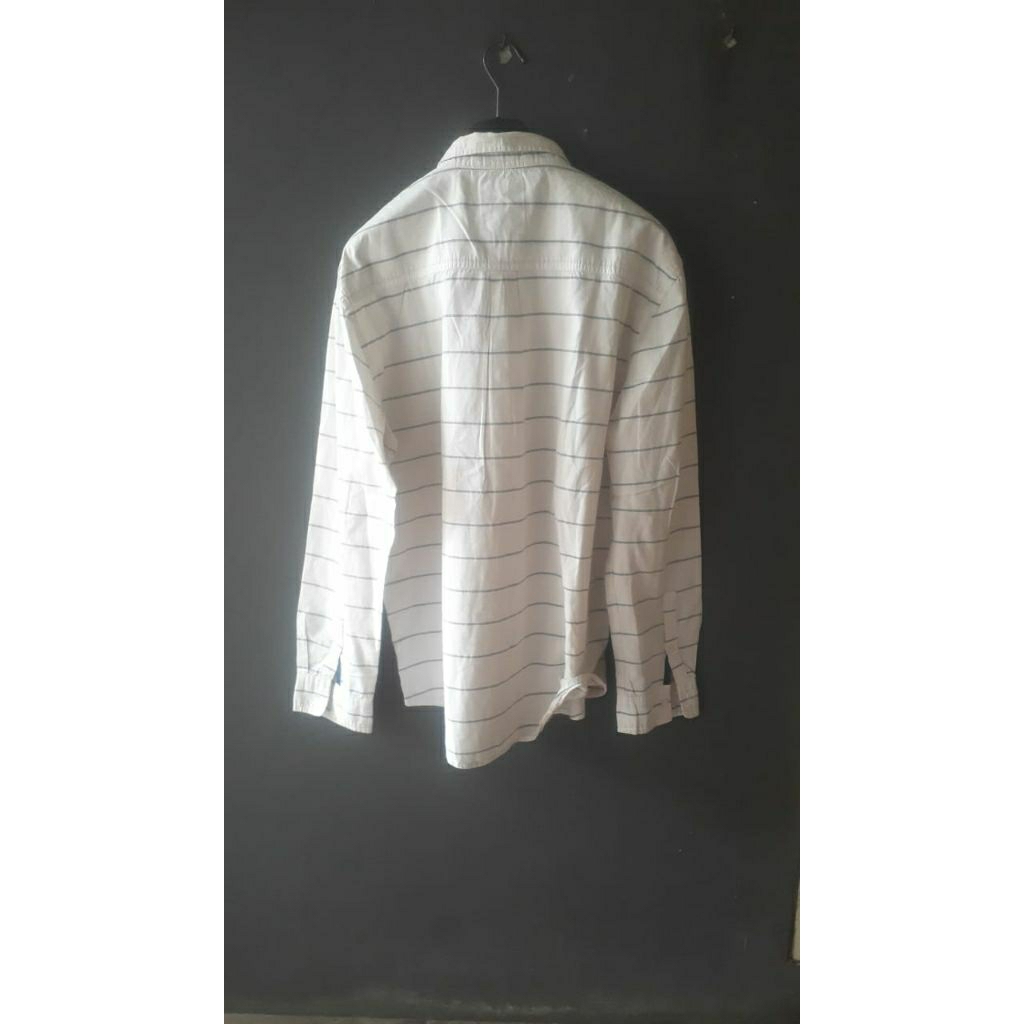 kemeja  garis2 boombogie size xl slim
