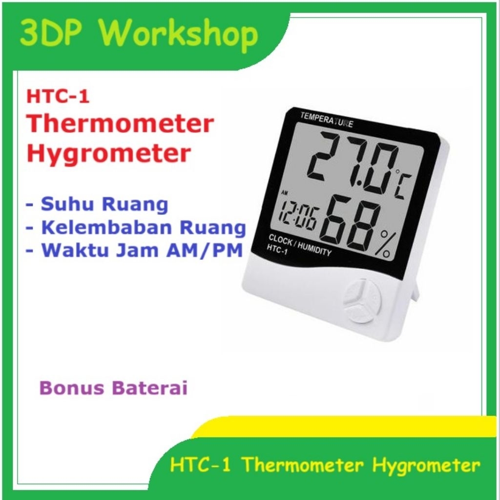 HTC-1 HYGROMETER THERMOMETER Kelembaban Ruang
