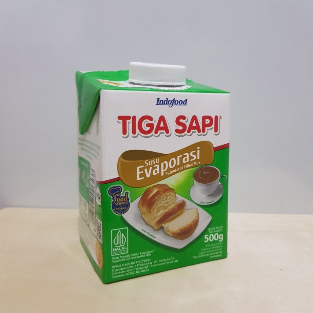 INDOFOOD TIGA SAPI EVAPORASI/SUSU EVAPORASI TIGA SAPI 500GR