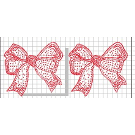 Payet Swarovski diamond tempel mote gosok motif Pita2 Hen