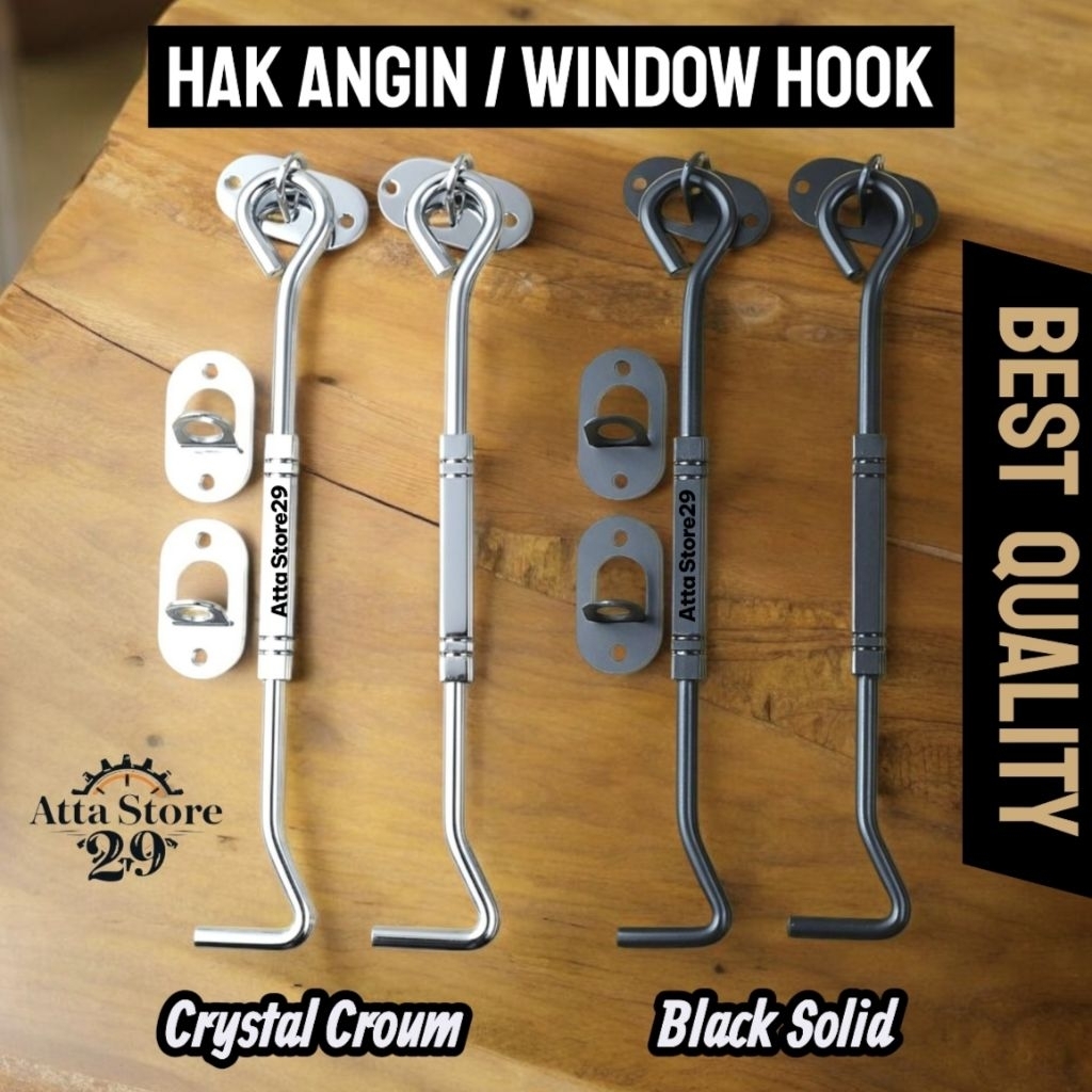 Hak Angin Jendela Rumah/ Penahan Jendela / Cantolan Jendela / Penyangga Jendela Rumah