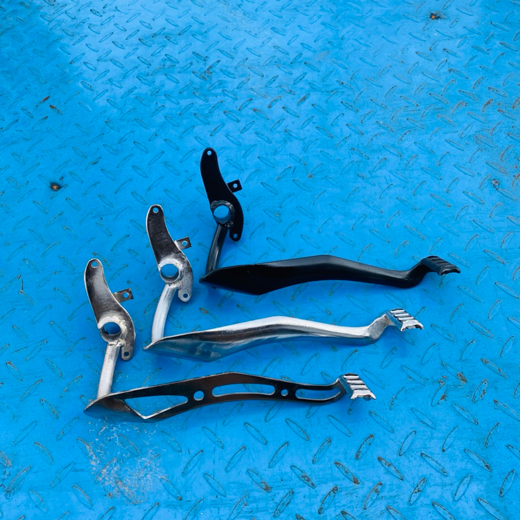 PEDAL REM CRYSTAL TUNE GRADE A PNP CB GL MP TIGER MODEL COAK FULL LASER CUTTING CHROME HITAM TEBAL P