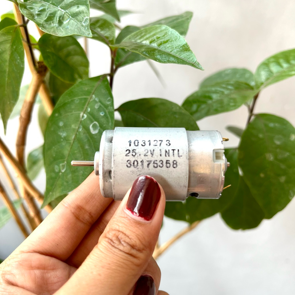 Dinamo dc RS 395 tegangan 25.2 volt johnson motor dc