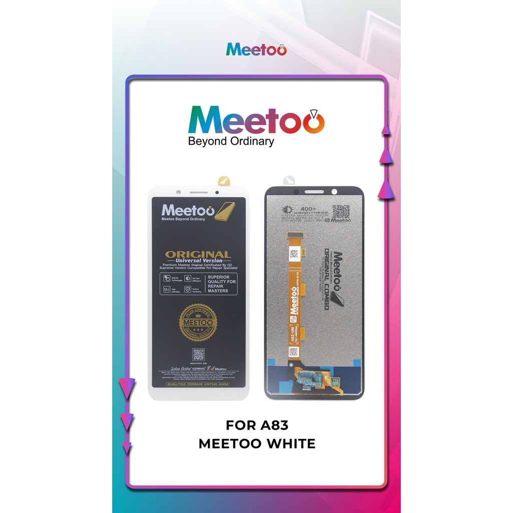 LCD OPPO A83 MEETOO WHITE+TS