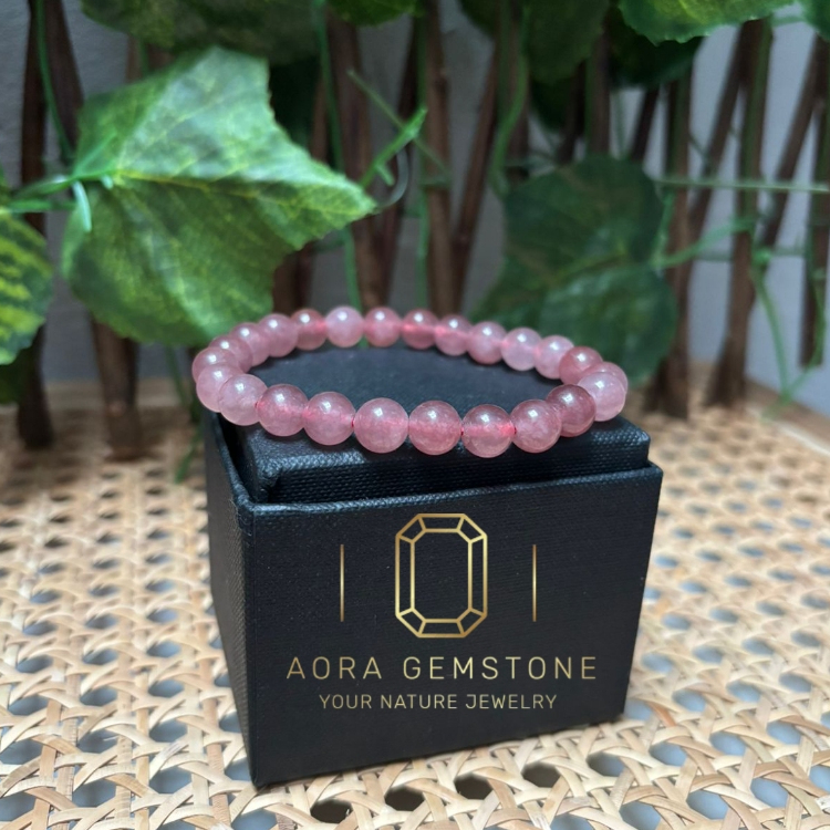 AORA GEMSTONE Gelang import Natural Crystal Sertifikat