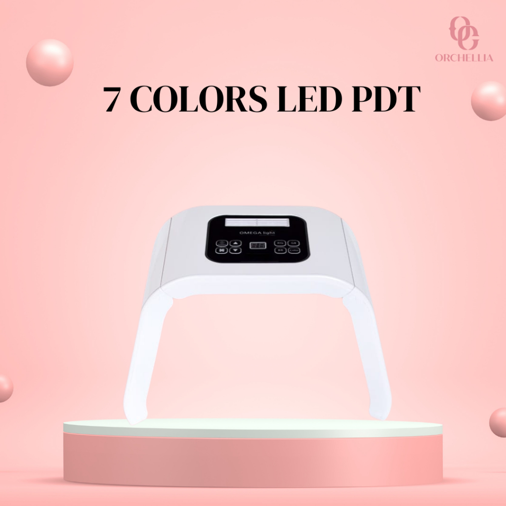 7 Color LED Photon Light Therapy Beauty Machine PDT Lamp Treatment Skin Acne Remover Anti-wrinkle Po