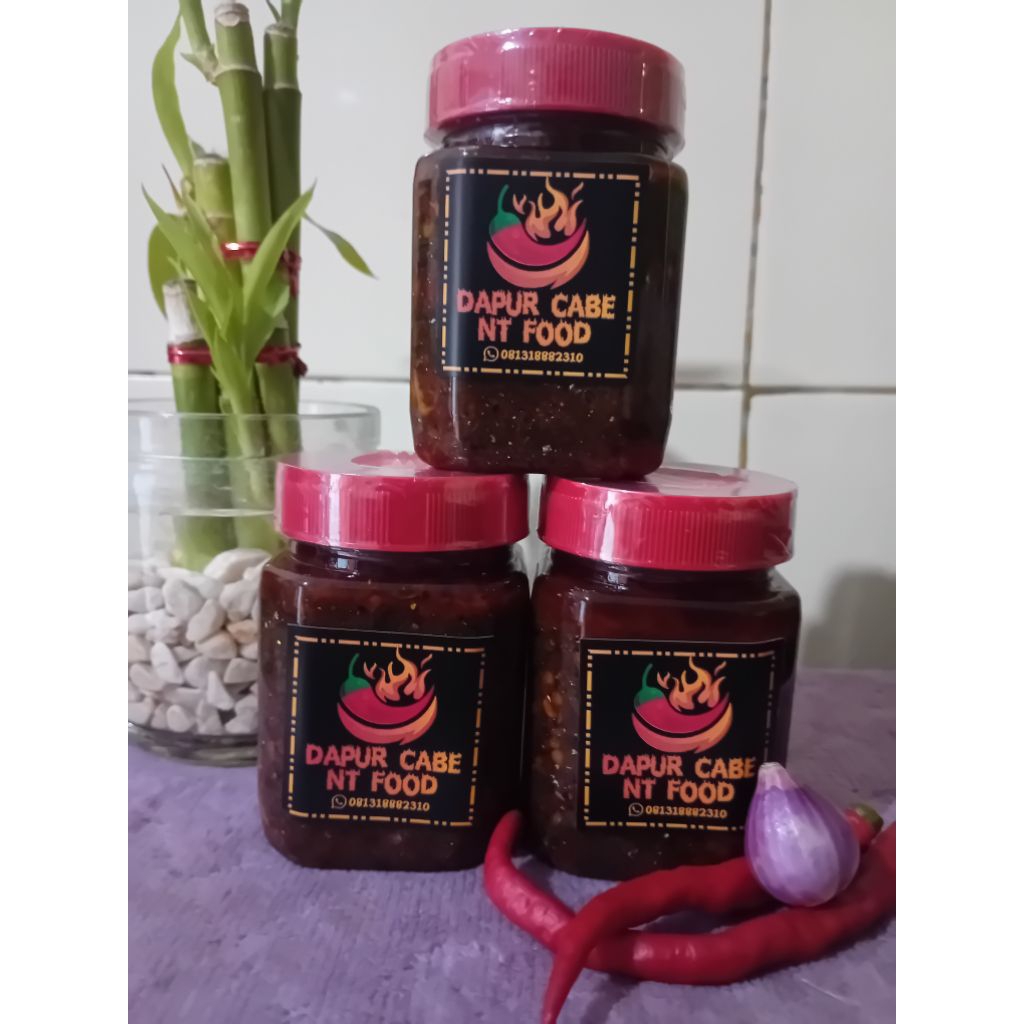 

sambel ikan roa asap pedas homemade