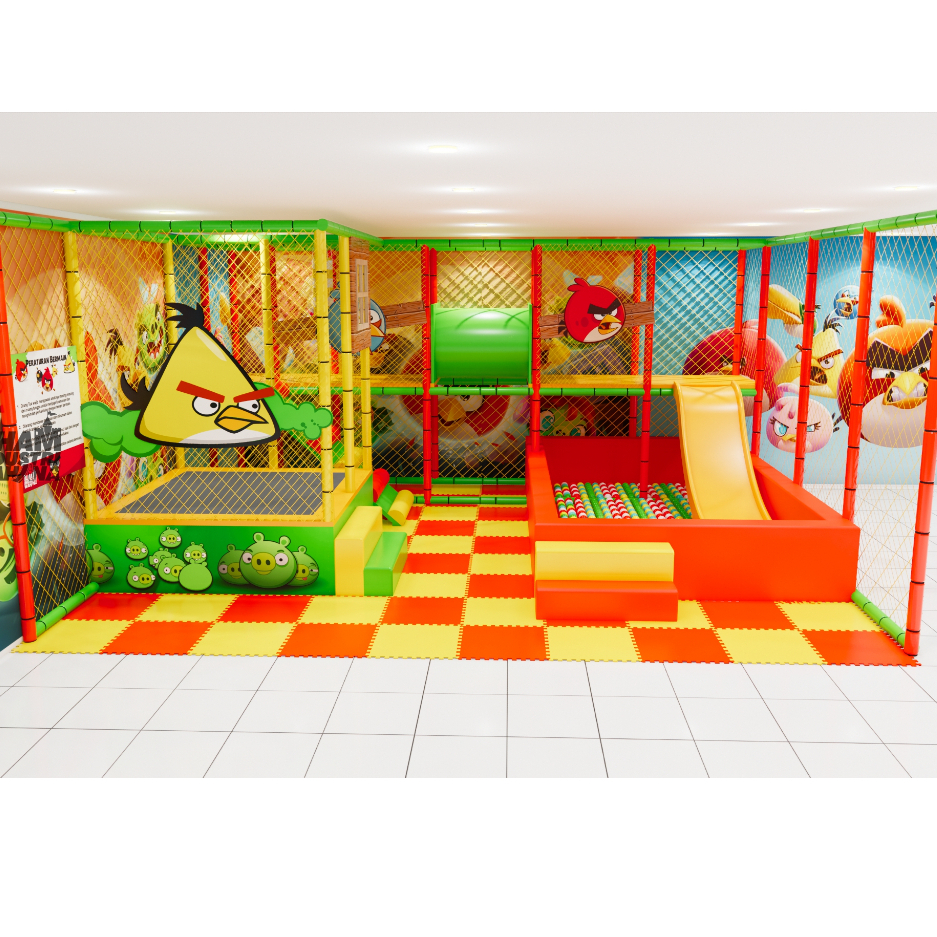 WAHANA PLAYGROUND INDOOR MANDI BOLA TRAMPOLIN 6x5 m