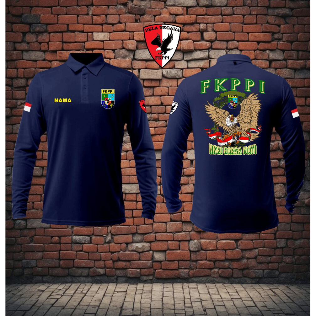 kaos fkppi polo lengan panjang/baju kerah fkppi/keluarga besar