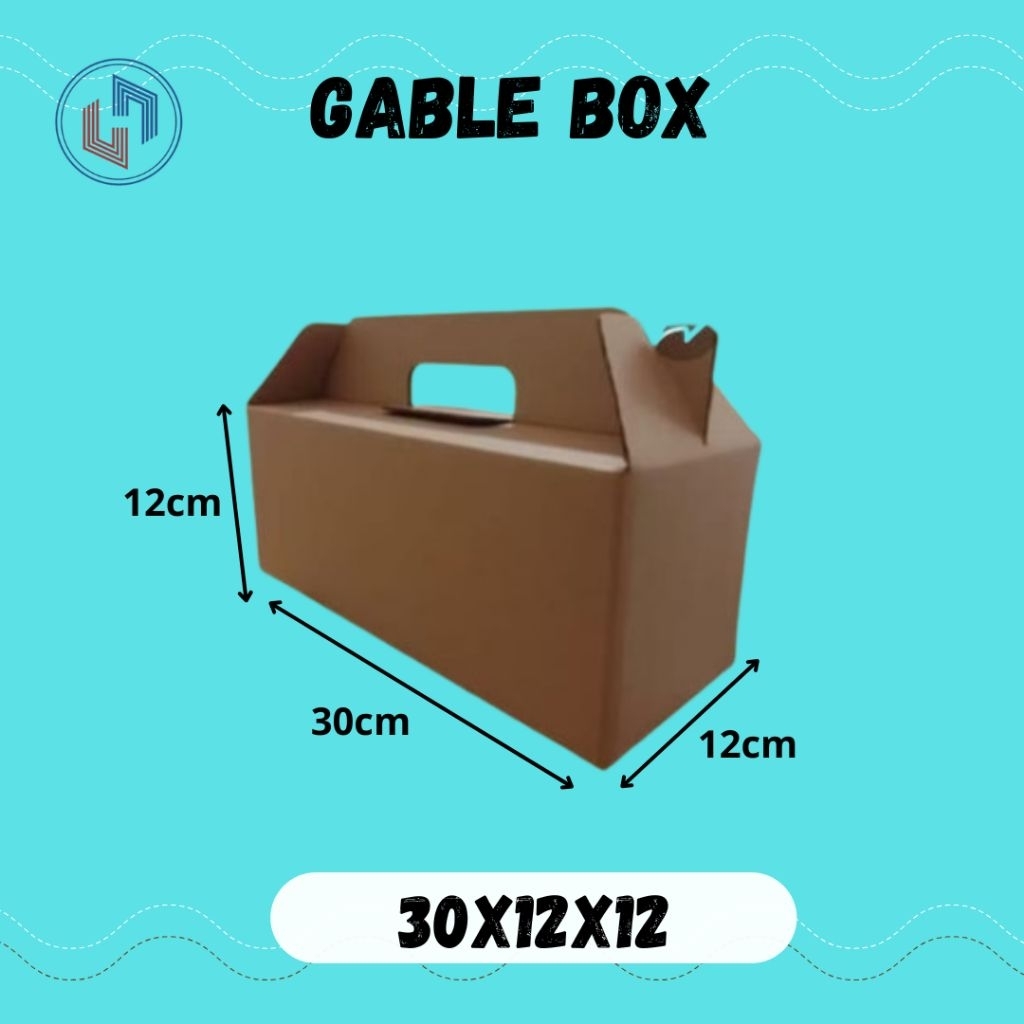 

Kardus Box jinjing 30x12x12 cm Gable Box