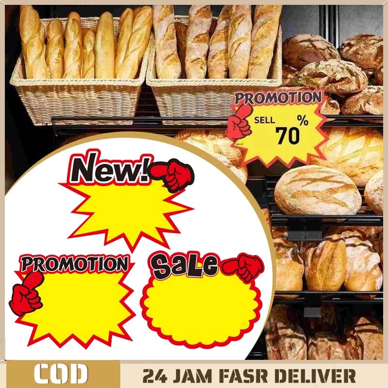 

50pcs Price Tags Tulisan Hargapop Card Price Tag Kertas Harga Promo Tulisan Sale Kartu Promosi Label Penjepit Harga