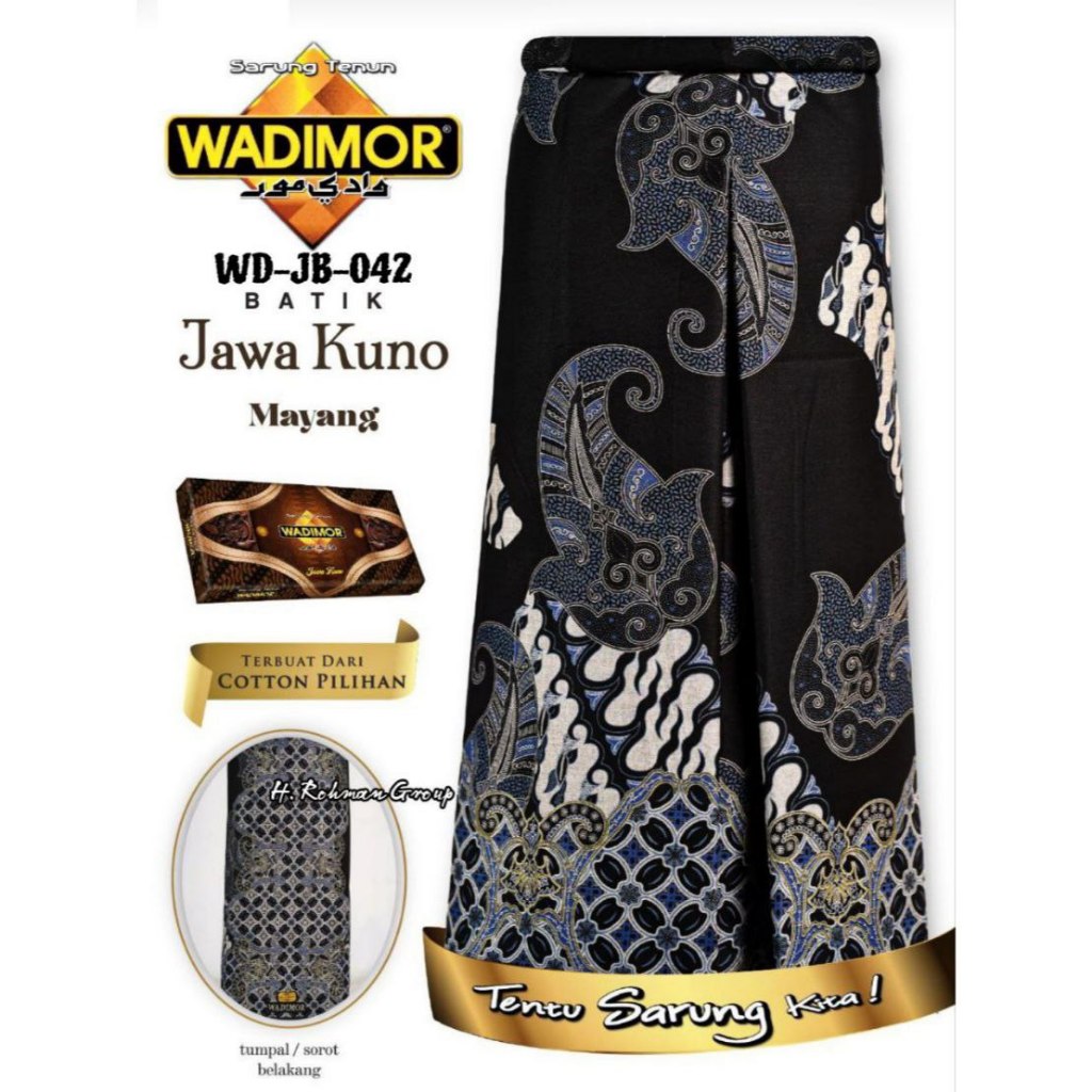 Sarung Premium Batik Wadimor Pria Wanita Elegan Sarung Seragam Hadroh