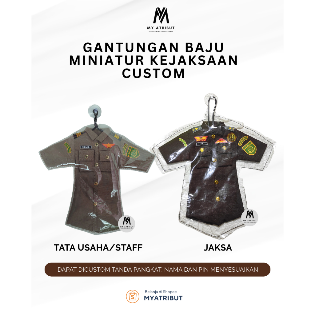 GANTUNGAN BAJU MINIATUR KEJAKSAAN Custom aksesois kejaksaan ri