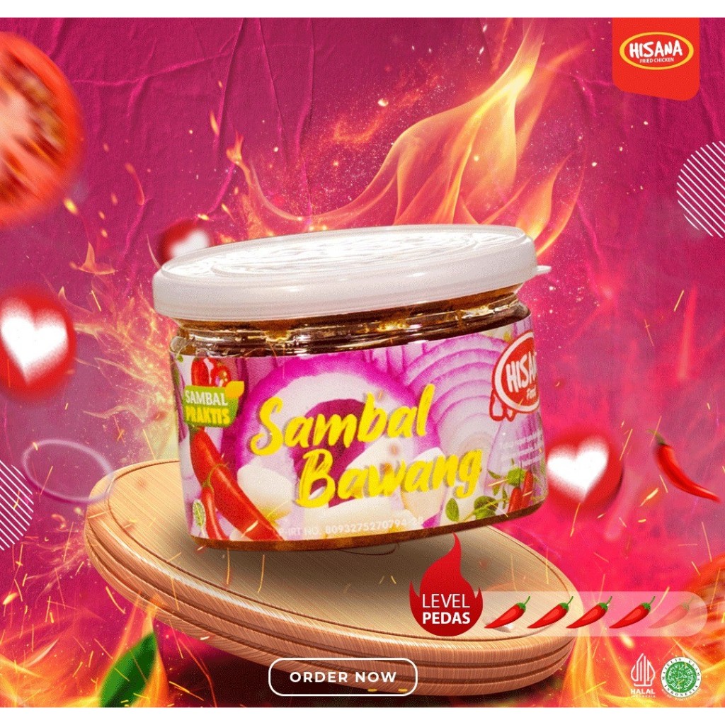 

Sambal Bawang Hisana Pet Can 120gr Tradisional Instan Siap Saji untuk Travelling