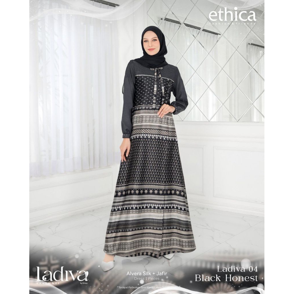 ETHICA LADIVA 04 BLACK HONEST / GAMIS ETHICA / SARIMBIT ETHICA / GAMIS HITAM / GAMIS SARIMBIT / GAMI