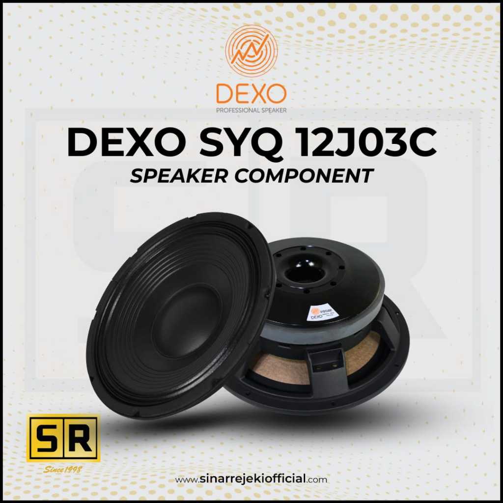 Speaker Component DEXO SYQ 12J03C 12 inch / Speker komponen DEXO 12 inci