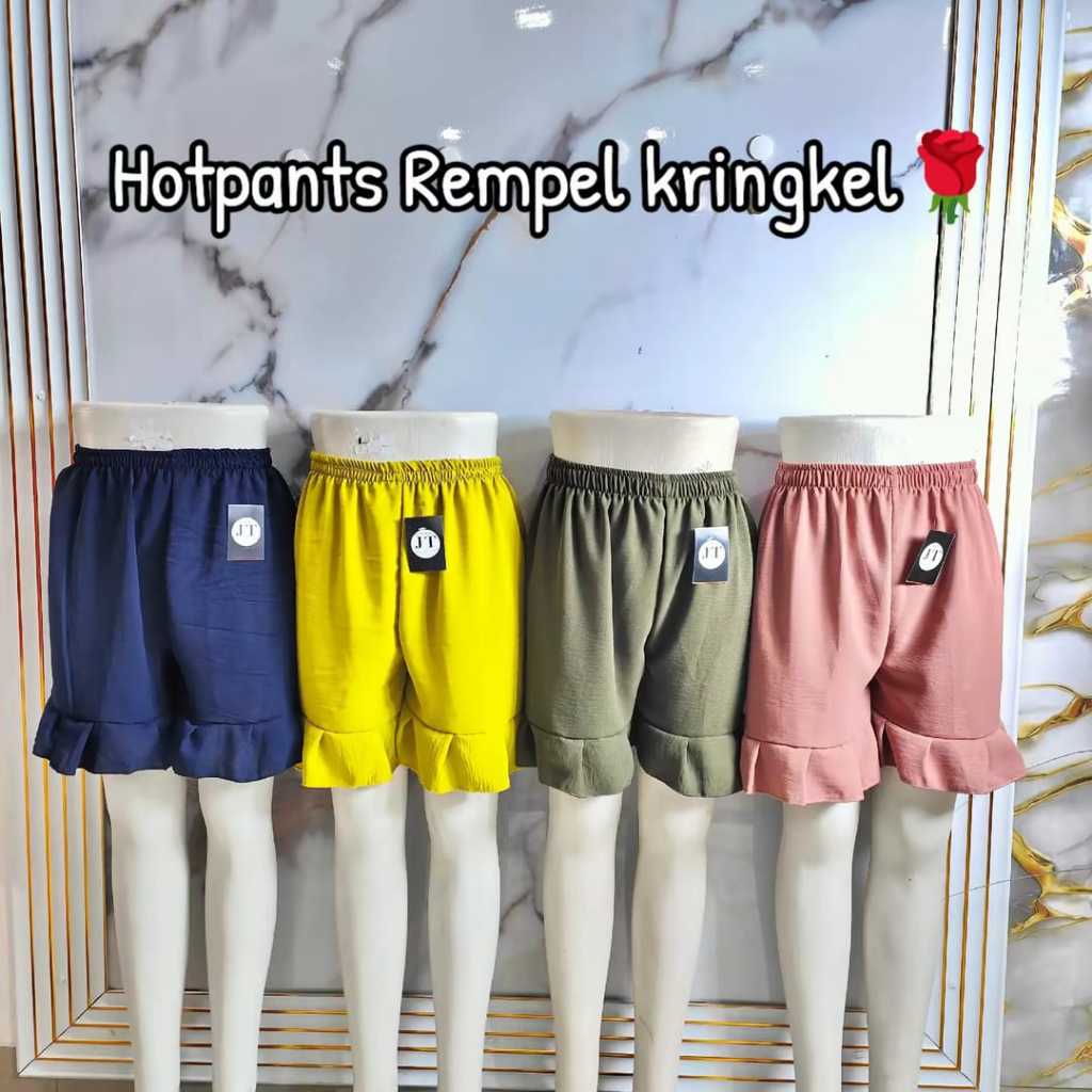 Bawahan / Celana Hotpants Rempel Crinkle