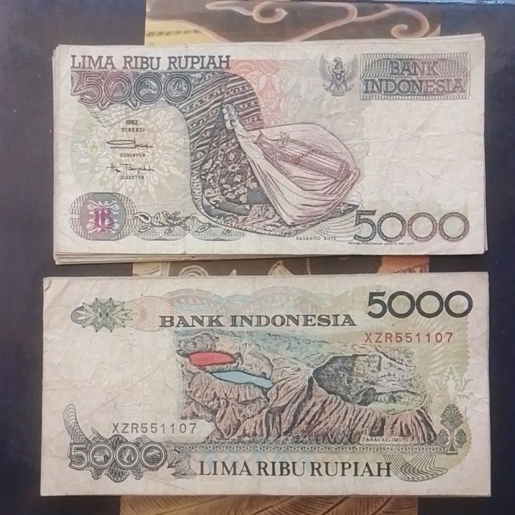 UANG KUNO 5000 RUPIAH SASANDO TAHUN 1992