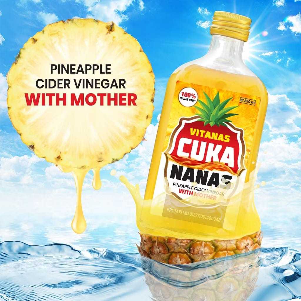Cuka Nanas Dengan Mother 250ml Vitanas Antioksidan