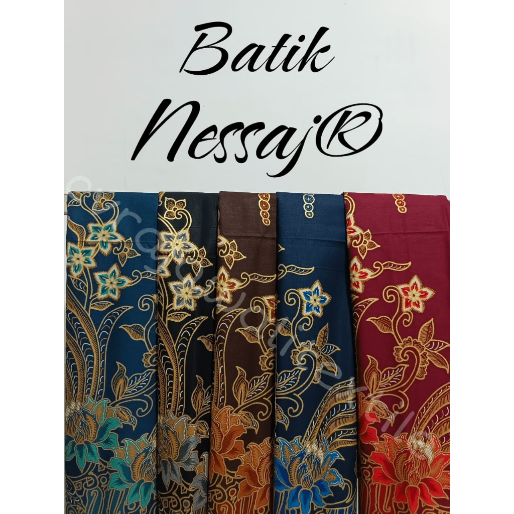 (Per Meter ) Batik Katun Printing Nessaj Foil by CV Rajawali "NF 32418"