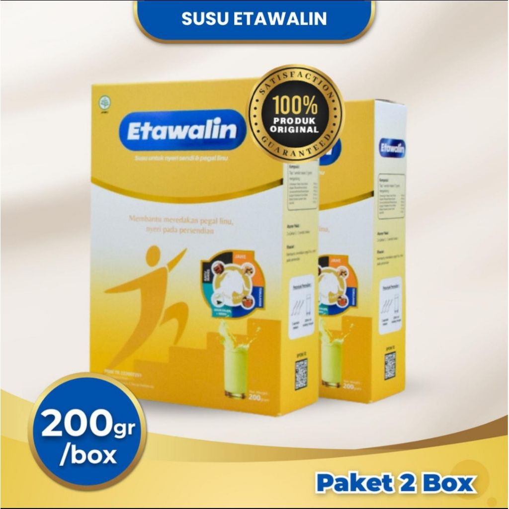 

Etawalin Susu Etawa Original Atasi Nyeri Sendi & Asam Urat 2 Box
