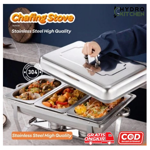 Wadah Saji Prasmanan Stainless Steel Tebal - ACS