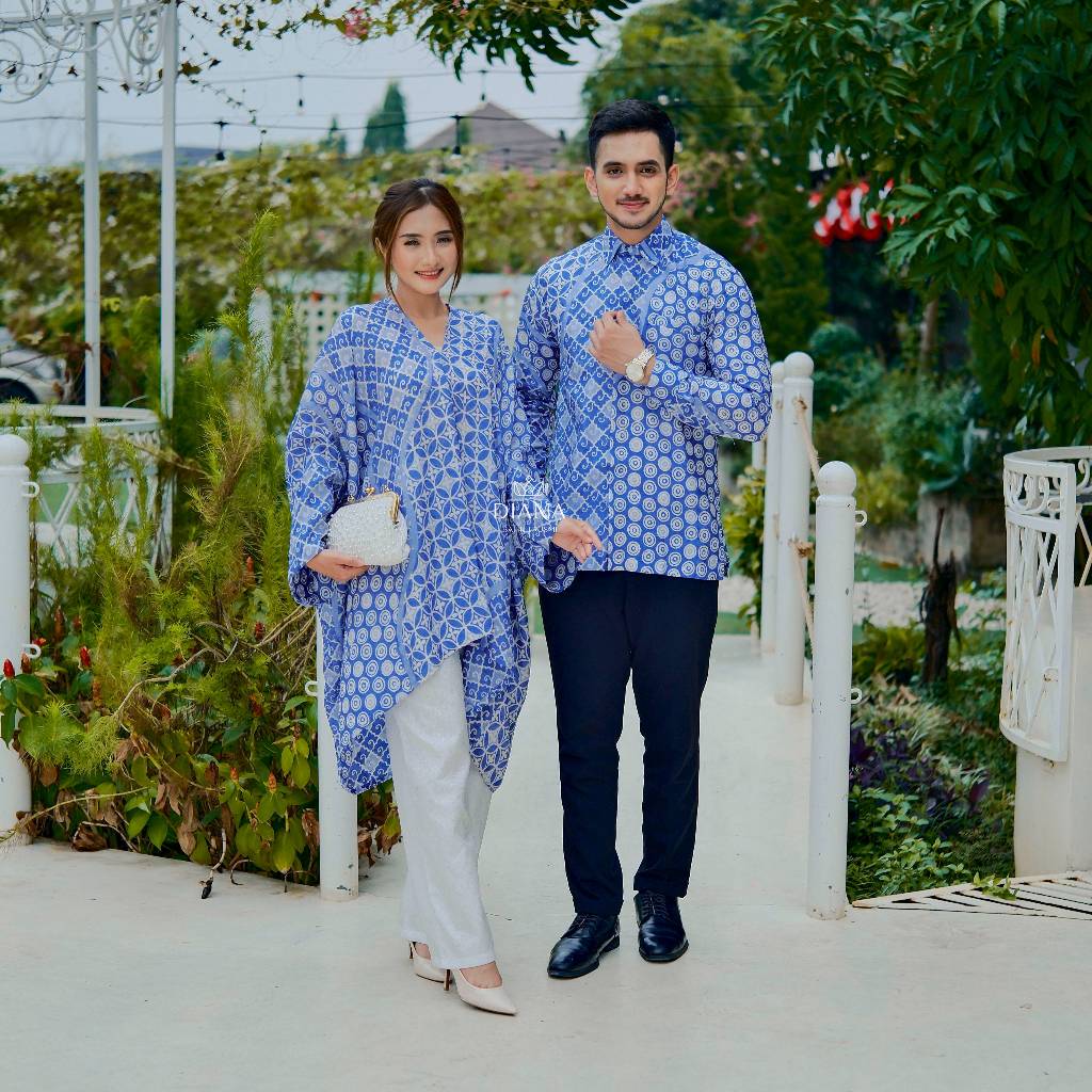 COUPLE BLOUSE KAFTAN ARUNA | Diana Batik Trusmi