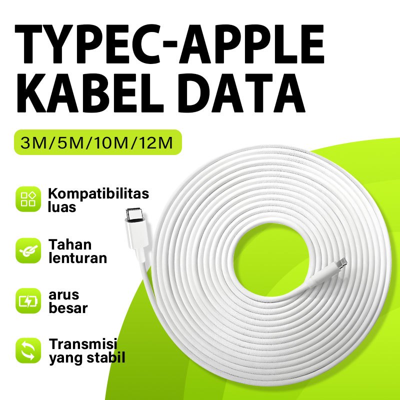 Kabel Type C 5 Meter Kabel Data Type C Panjang 3 Meter Kabel CCTV Micro Extension 10 Meter