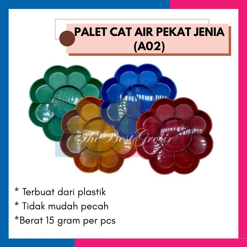 

A02 | Palet Cat Air Lukis jenia Wadah Cat Lukis Perlengkapan Melukis
