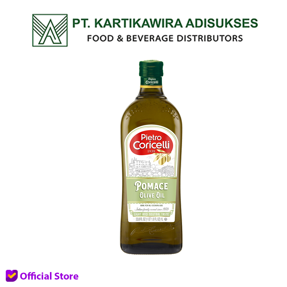 

Pietro Coricelli Pomace Oilive Oil 1L (Minyak Zaitun Pomace)