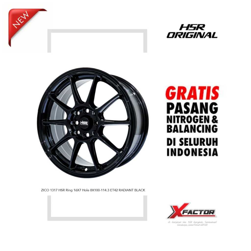 VELG MOBIL R16 HSR ZICO R16X7 H 4X100 - 4X114,3 ET42