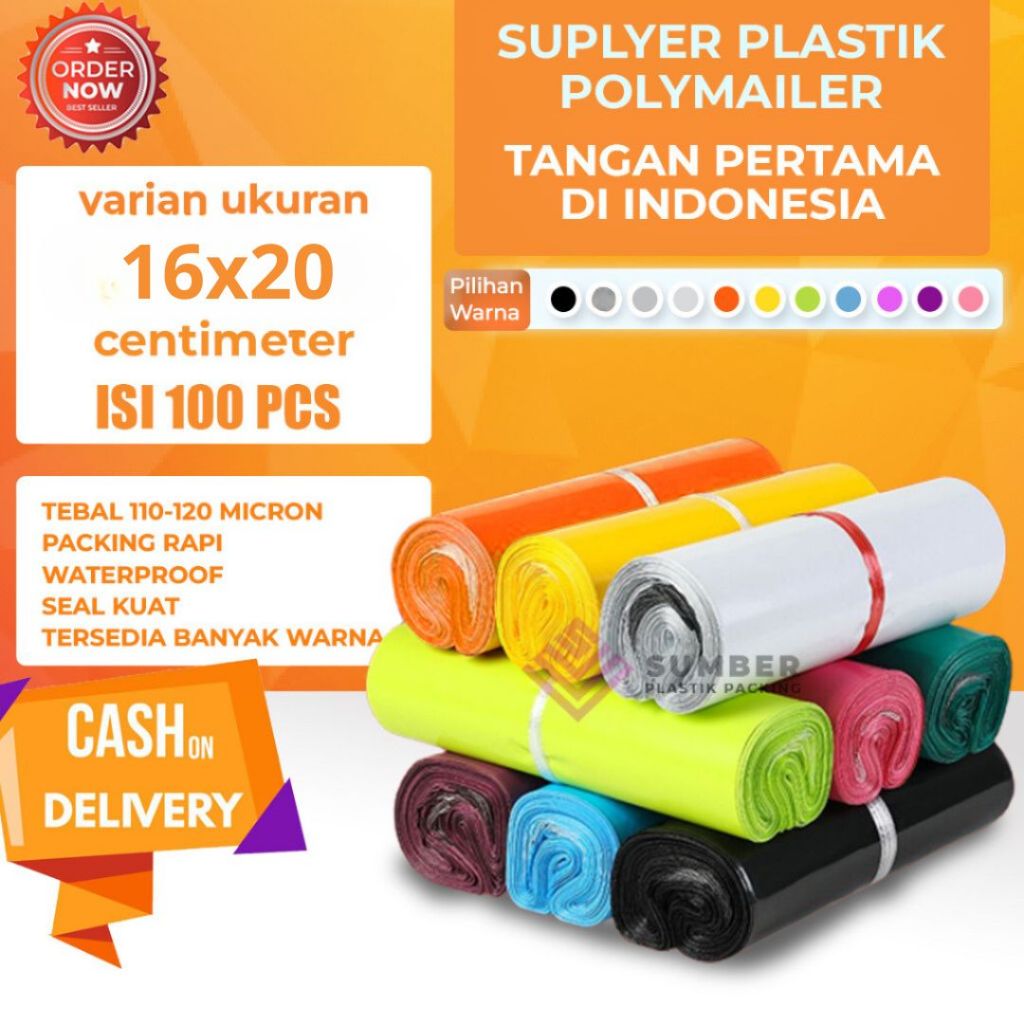 

Plastik Polymailer 16X20 Isi 100 Pcs | Kantong Plastik Online | Plastik Bungkus Online | Plastik Packing Polymailer | Plastik Packing Custom