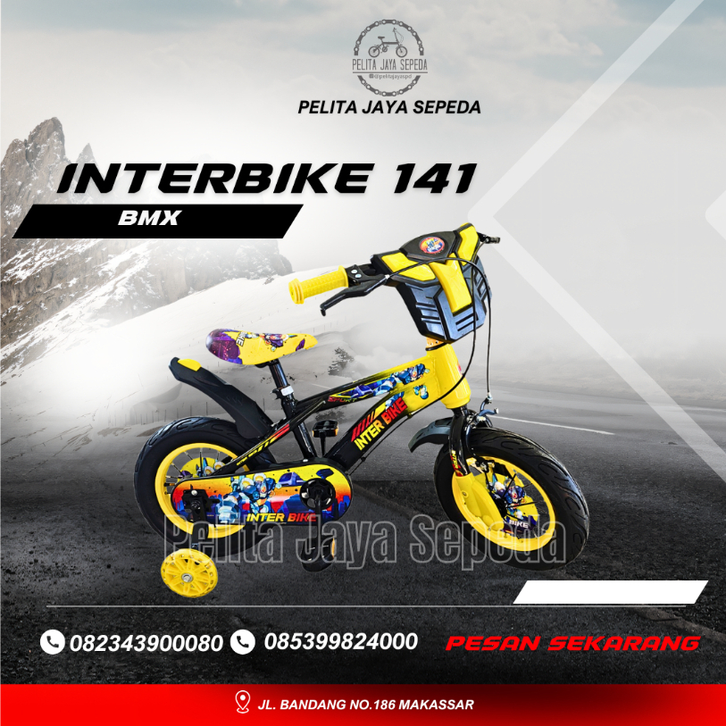UKURAN 18 INCH SEPEDA ANAK LAKI LAKI ATAU COWOK USIA 9 TAHUN BMX ATLANTIS, INTERBIKE, FAVORIT
