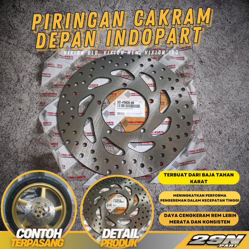 Front Disc Brake Piringan Cakram Depan ORIGINAL INDOPART Motor Yamaha VIXION