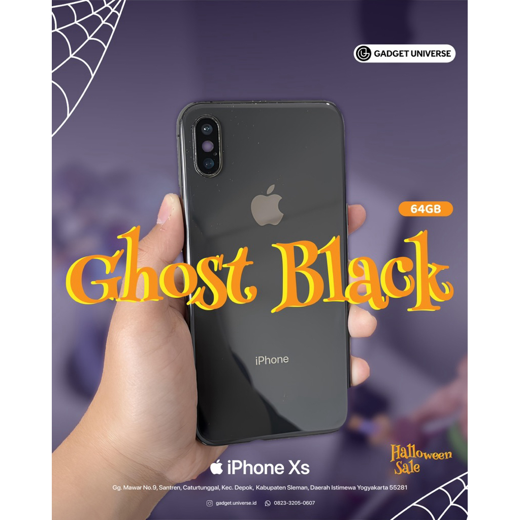 iPhone Xs 64Gb Whitelist Kemenprin fullset Mulus no Minus