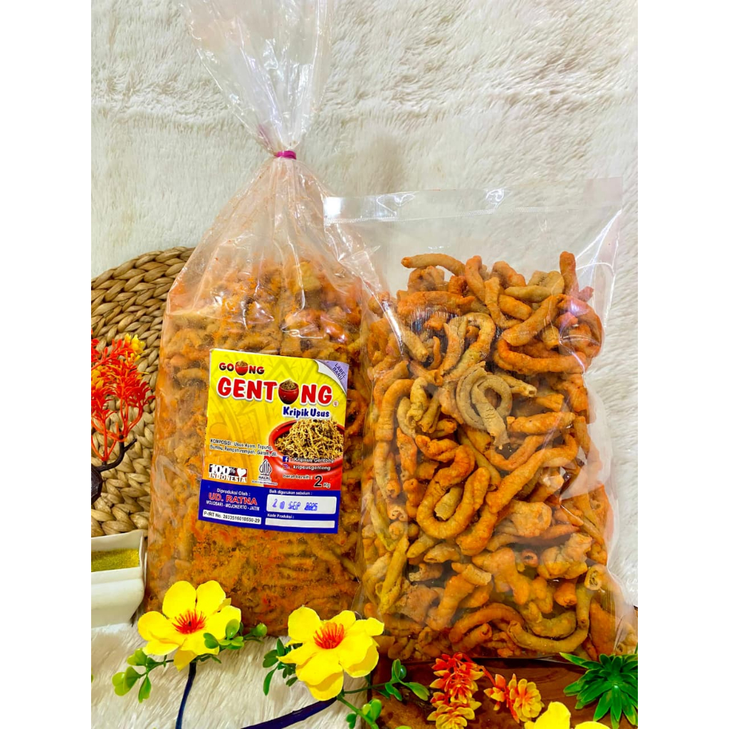 

Kripik Usus Balado CAP GENTONG Gurih Renyah 250 gr & 500gr FREE BUBLE WRAP
